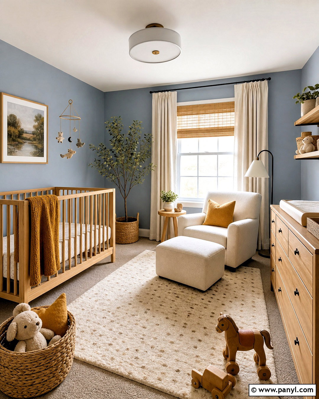 Soft Blue Nursery - 20 blue color room ideas