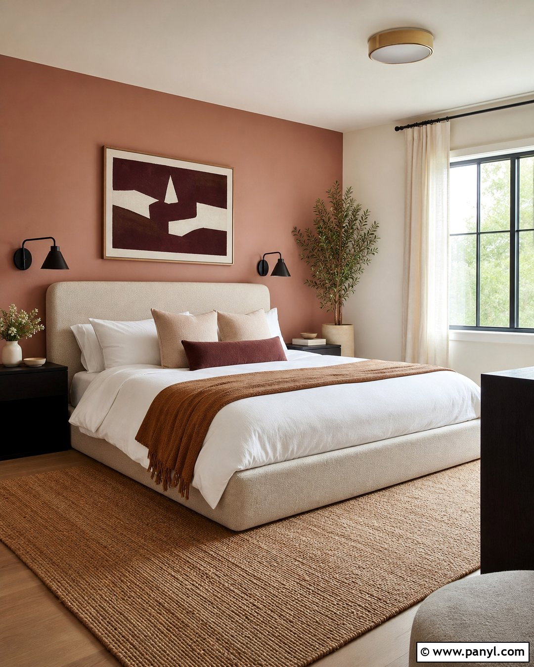 Soft Blush Accent Wall - 30 accent wall paint colors