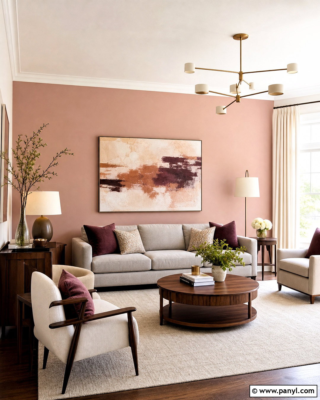 Soft Blush Pink Accent Wall - 20 accent wall light color ideas