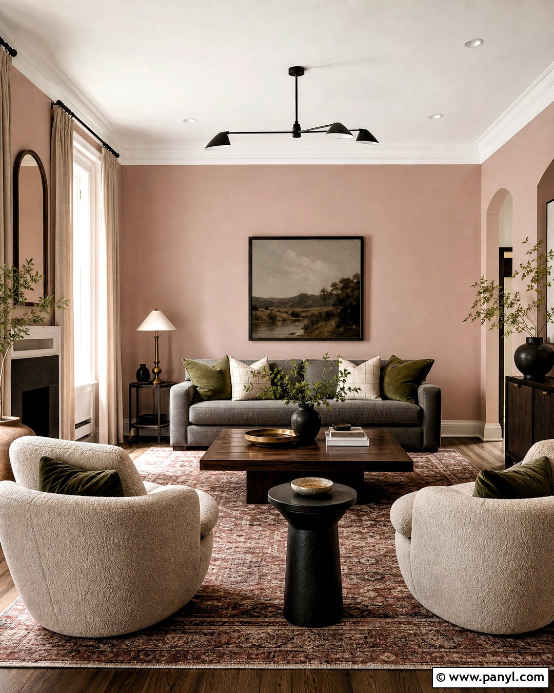 Soft Blush Pink Living Room Paint - 20 interior paint colors for living room ideas
