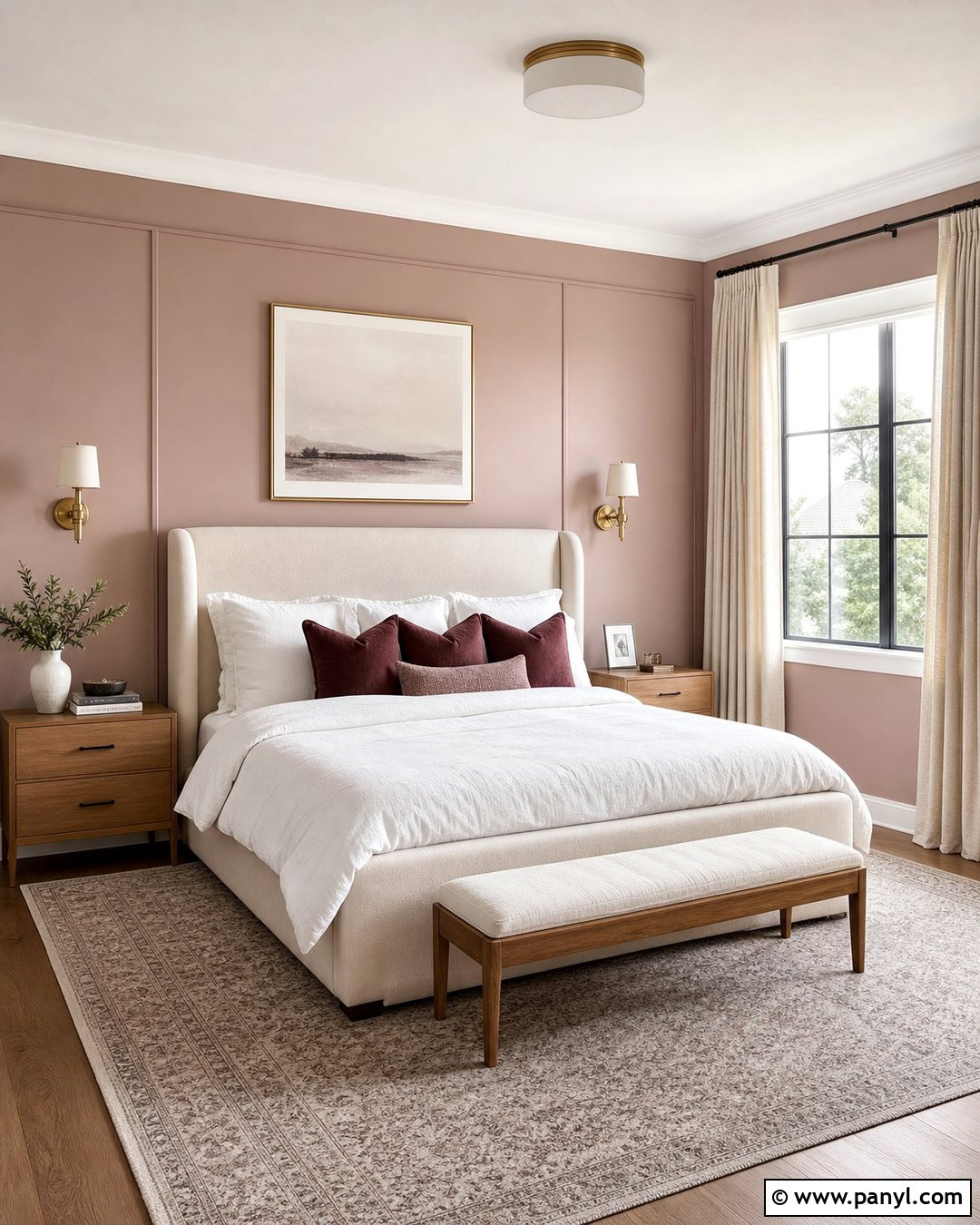 Soft Blush Wall Color - 35 home wall color ideas