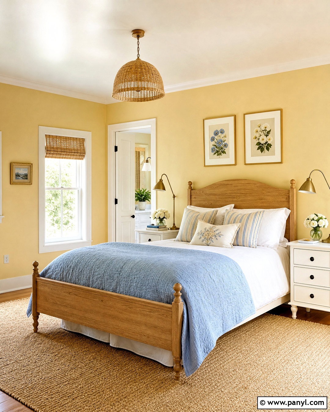 Soft Butter Yellow Bedroom - 20 light bedroom colors