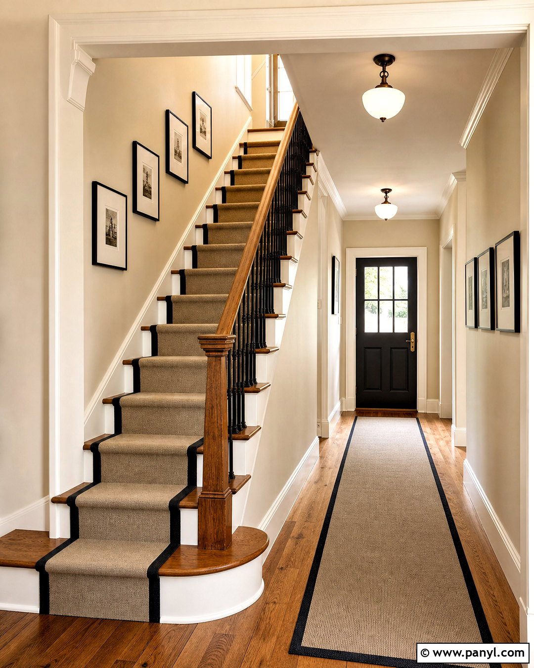 Soft Chamois Hallway And Stairs - 20 soft chamois benjamin moore ideas