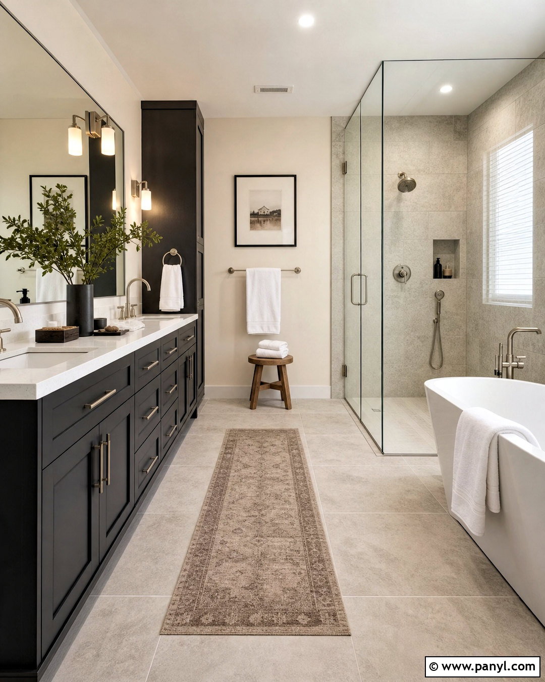 Soft Charcoal Bathroom - 20 trending bathroom colors