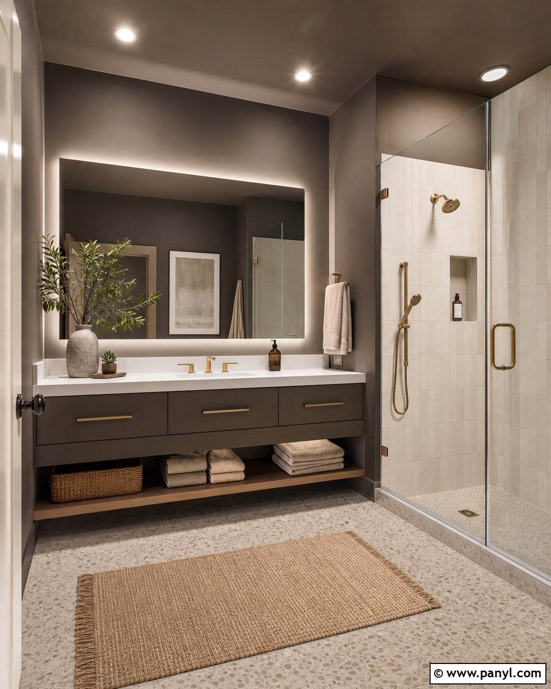 Soft Charcoal Bathroom - 25 Bathroom Color Trends 2027