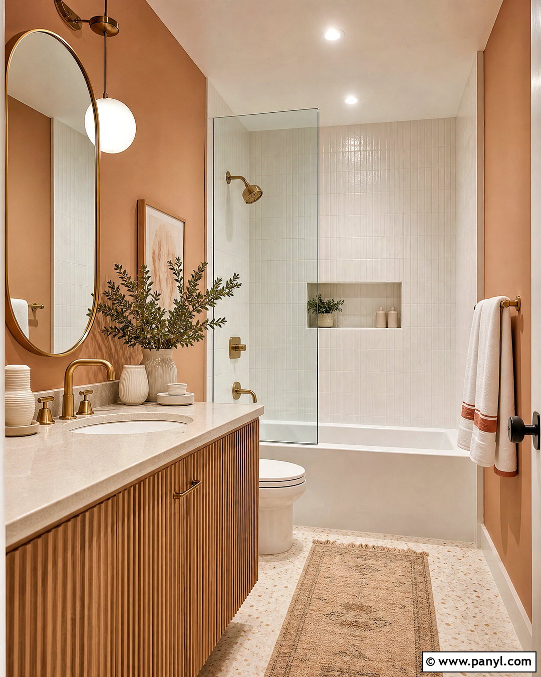 Soft Clay Bathroom - 20 trending bathroom colors