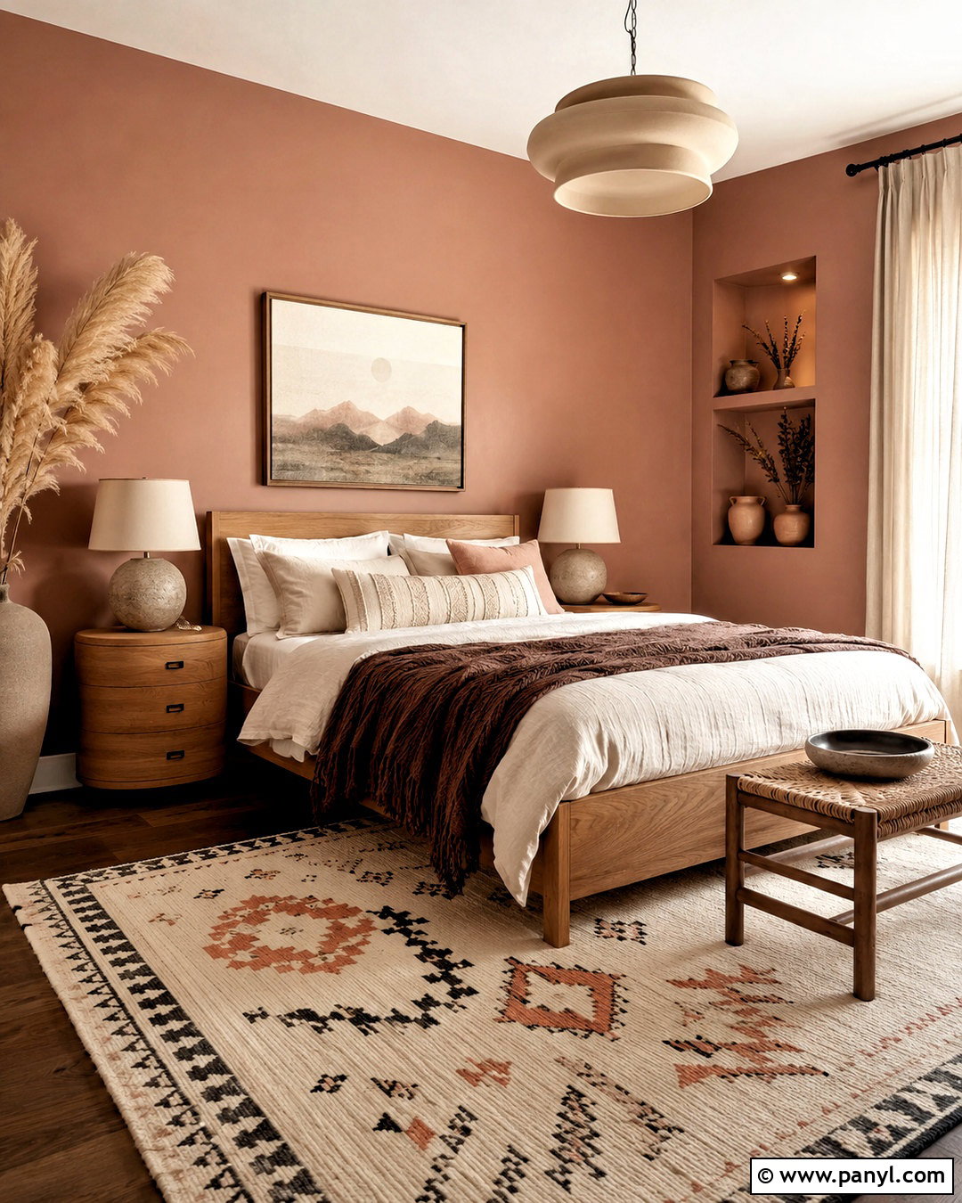 Soft Clay Boho Bedroom Paint Color - 20 boho bedroom paint colors