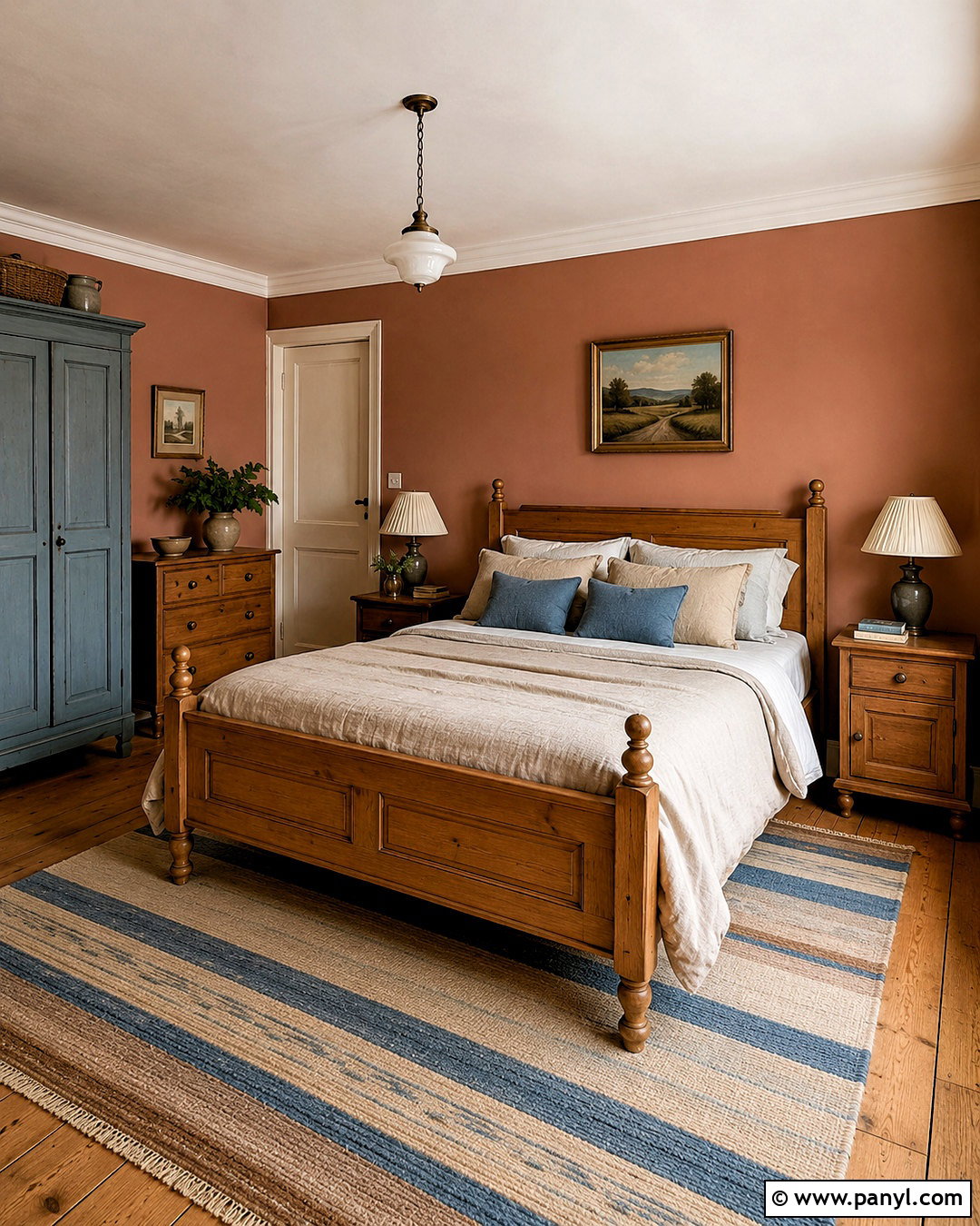 Soft Clay Cottage Bedroom - 20 cottage paint colors interior ideas