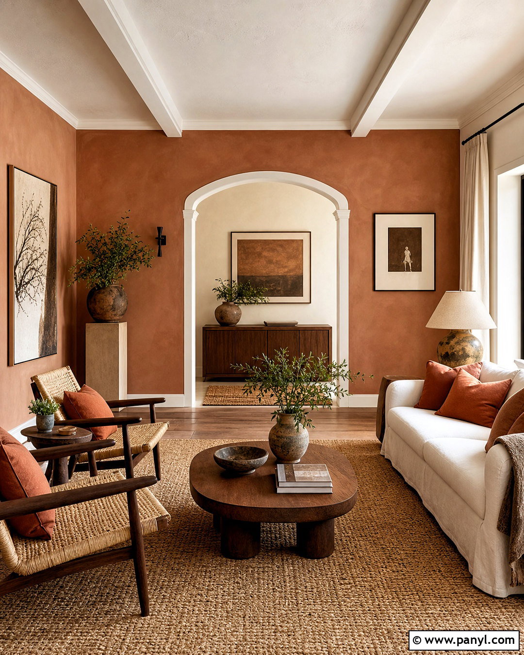 Soft Clay Living Room - 20 calming paint colors for living room ideas
