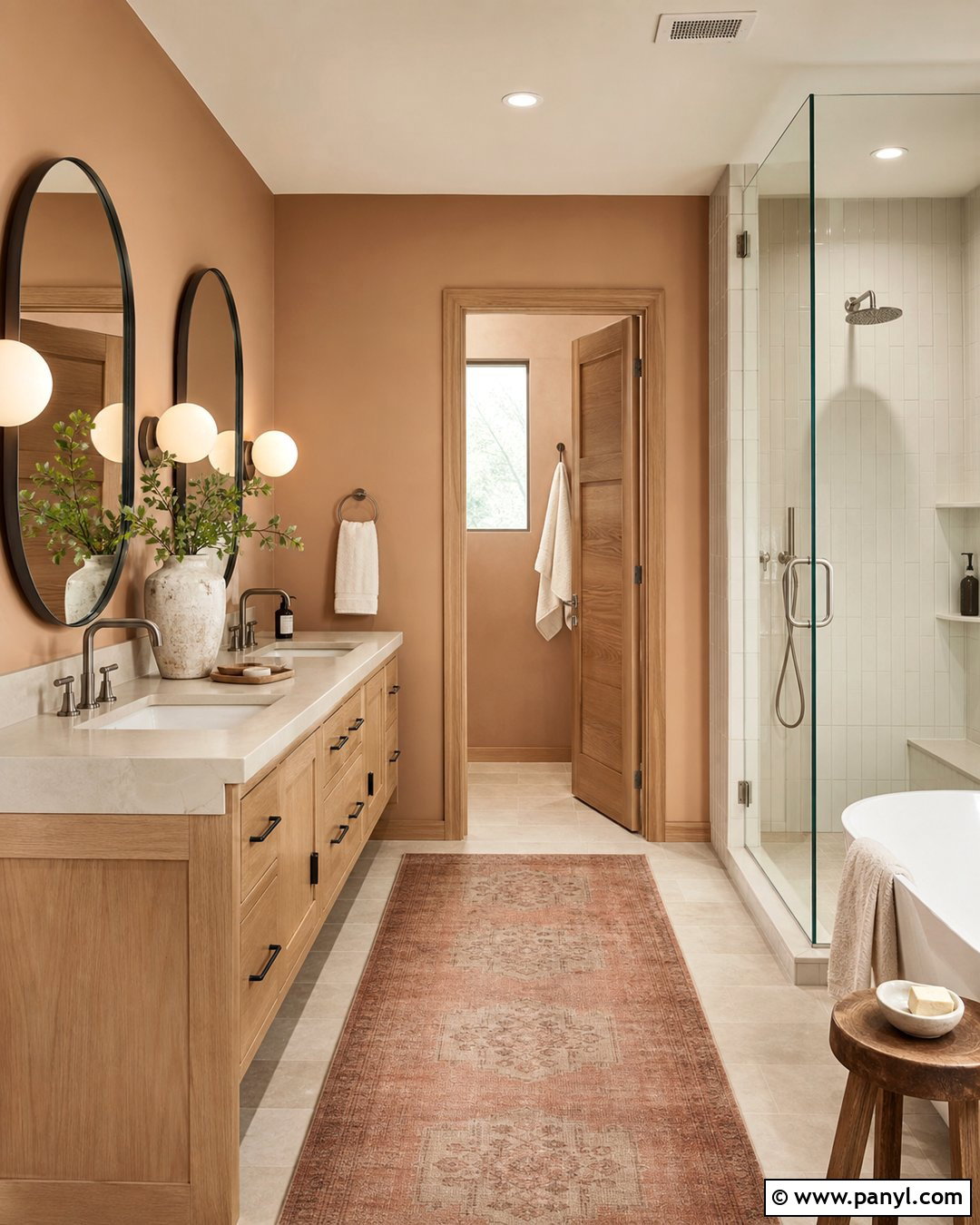 Soft Clay Master Bath Walls - 25 Master Bath Wall Color Ideas