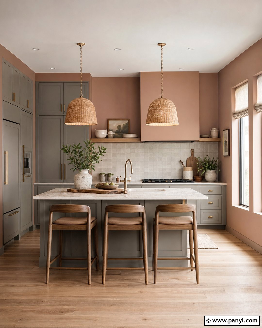 Soft Clay Walls With Gray Cabinets - 30 Wall Color For Grey Cabinets