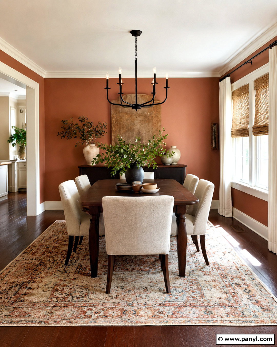 Soft Clay Walls - 20 Wall Colors To Match Dark Wood Floors