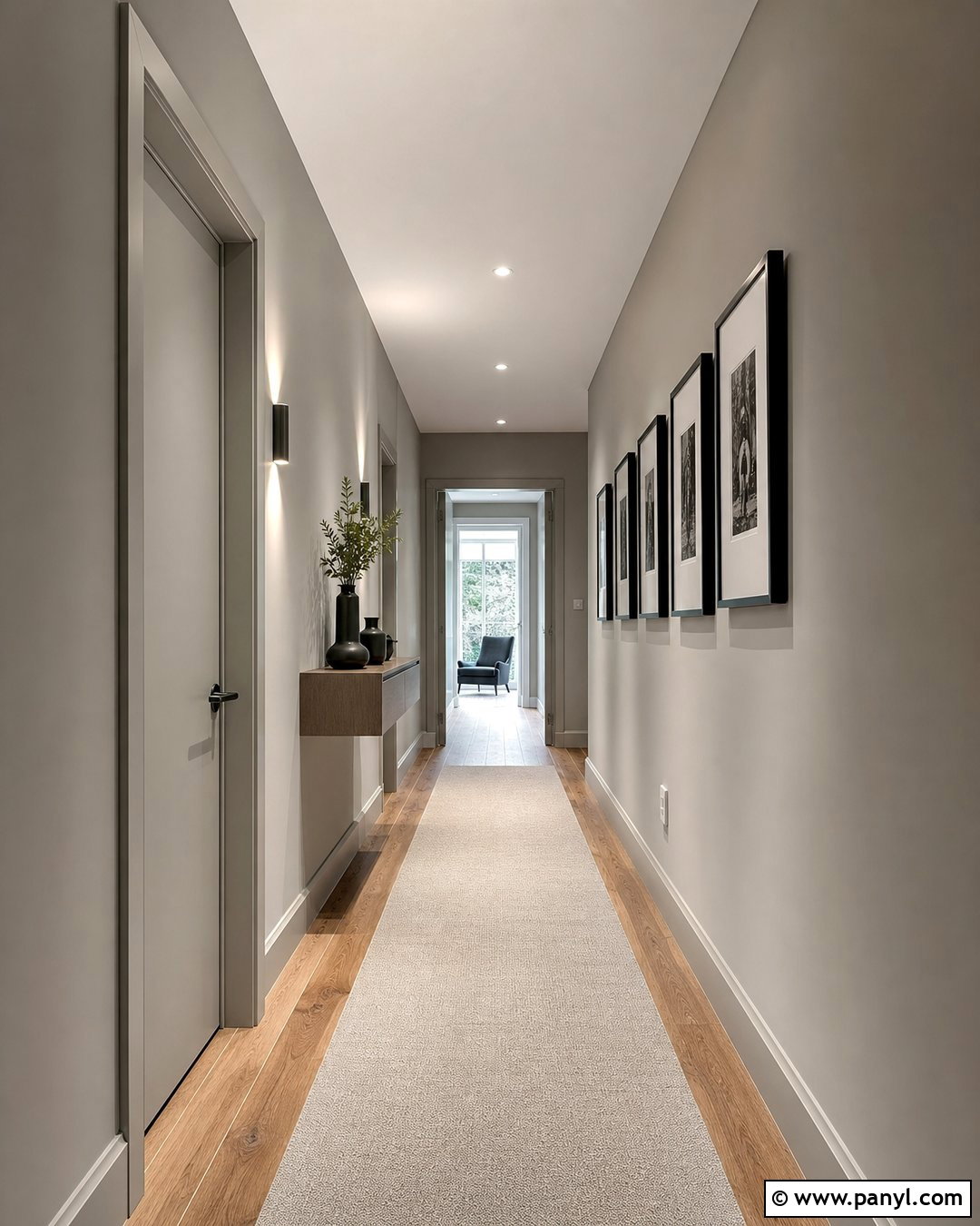 Soft Concrete Hallway - 20 Paint Color That Looks Like Concrete Ideas