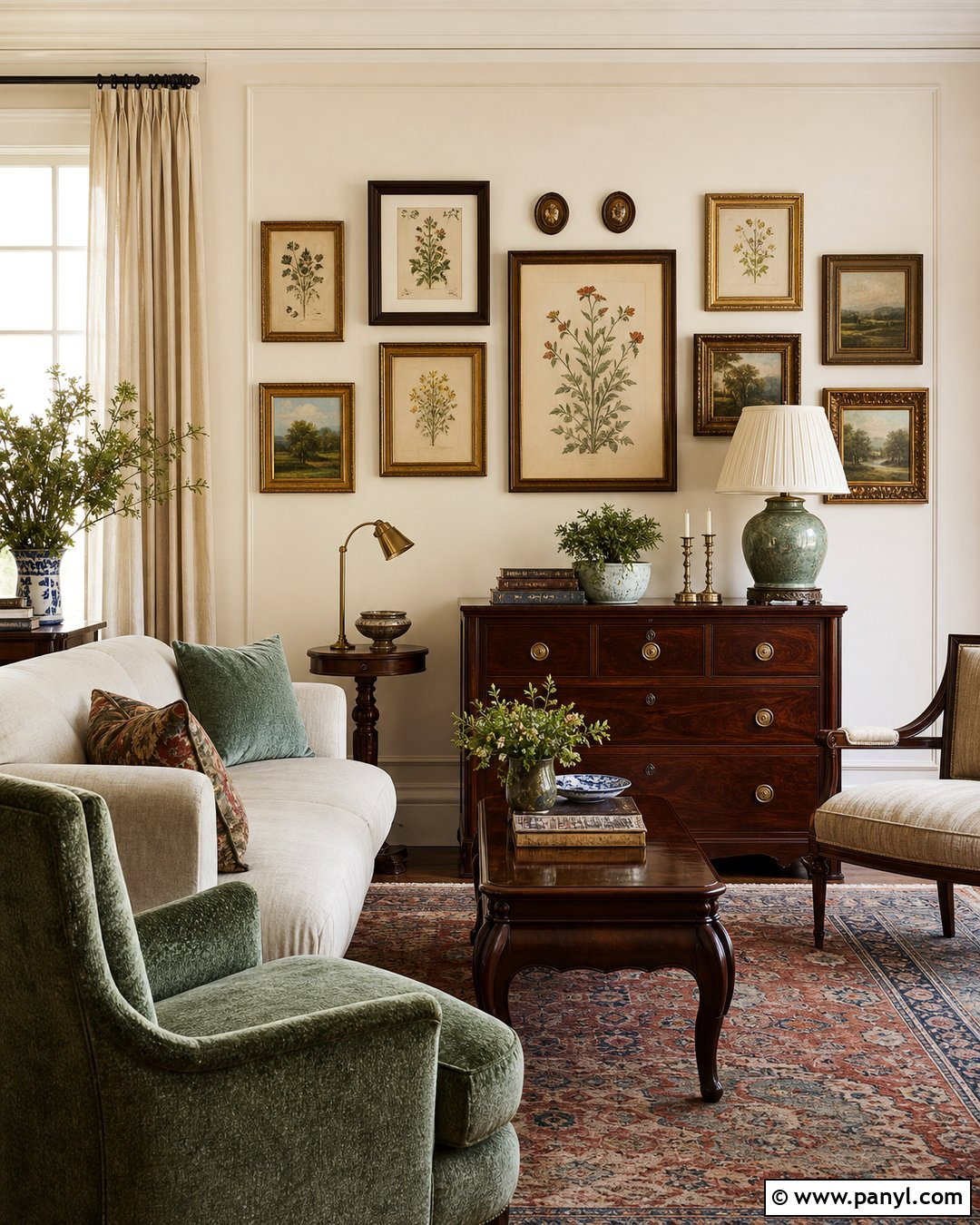 Soft Cream Gallery Wall - 25 Gallery Wall Colors