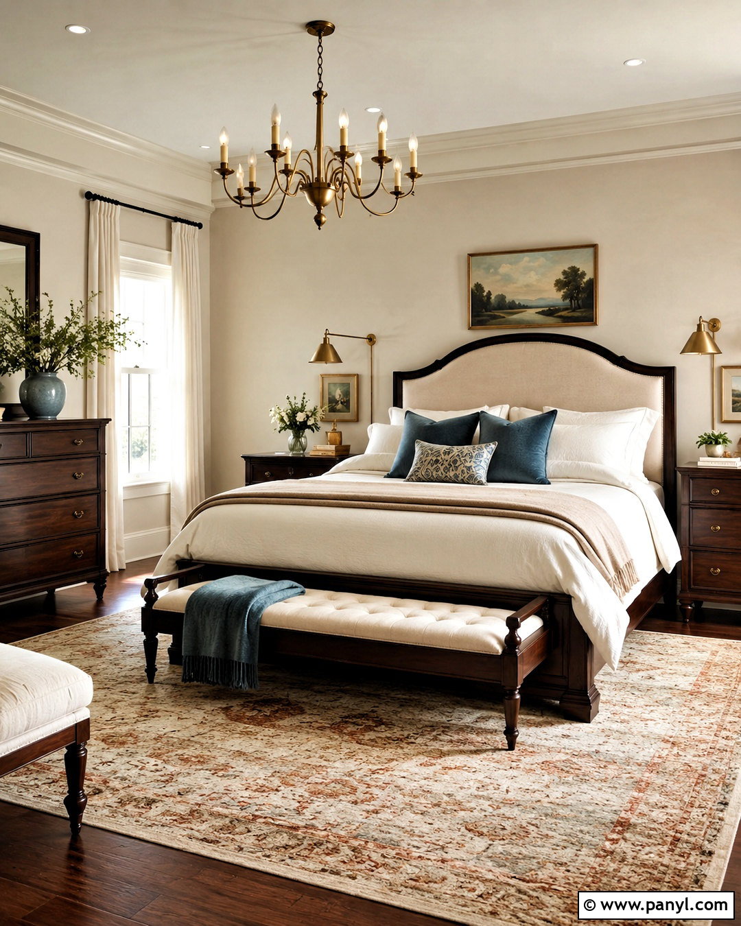 Soft Cream With Dark Wood - 20 paint colors that go with dark wood ideas