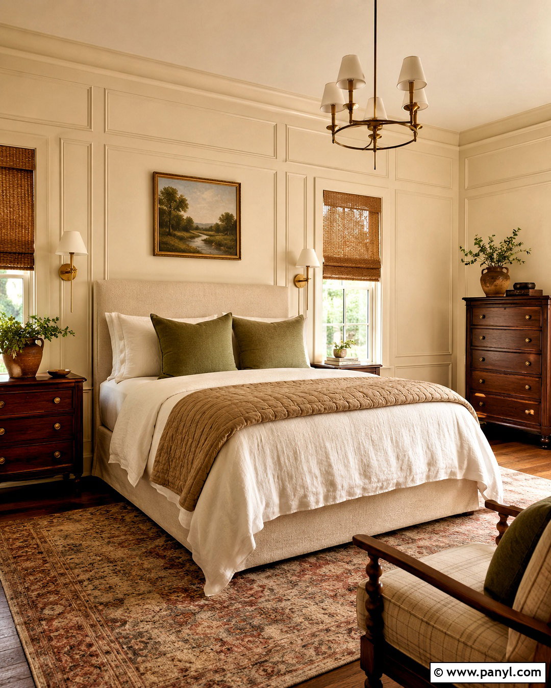 Soft Cream Wood Paneling - 20 Wood Paneling Color Ideas