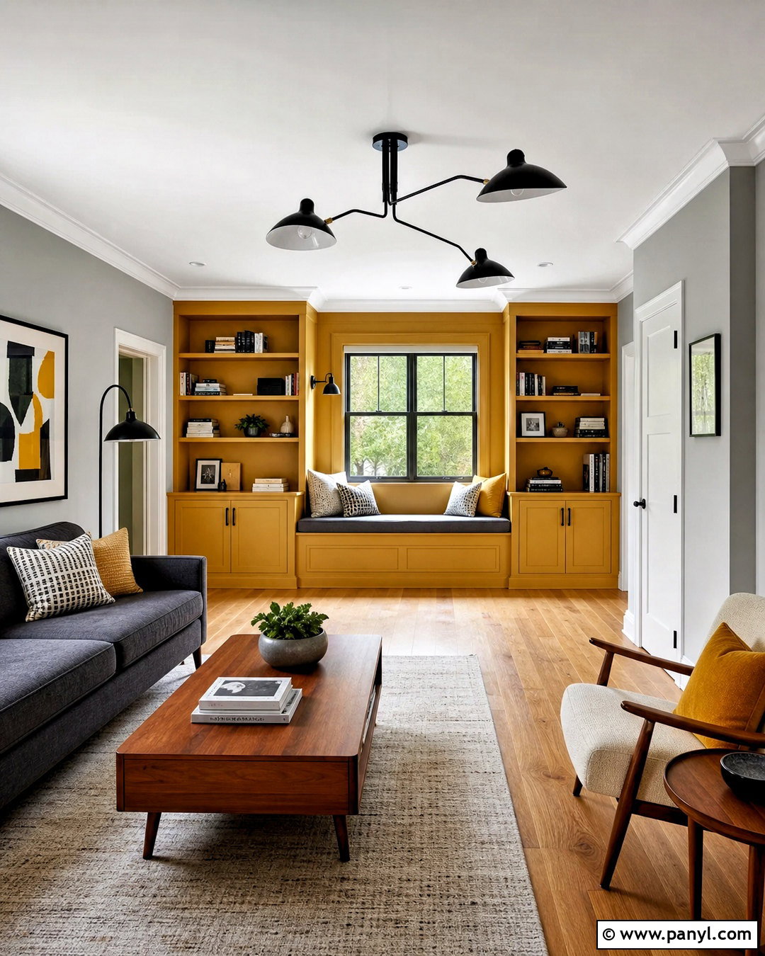 Soft Gray And Mustard Interior Paint Scheme - 20 interior paint schemes