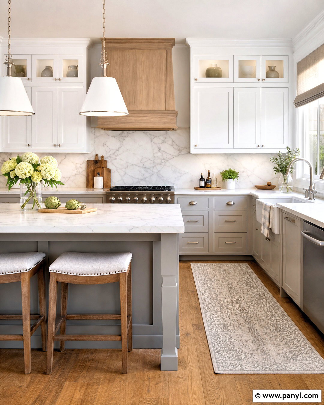 Soft Gray And White Kitchen Color Combination - 20 kitchen colour combination ideas