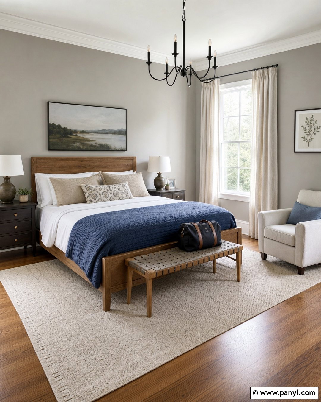 Soft Gray Guest Room - 25 Wall Paint Gray Ideas