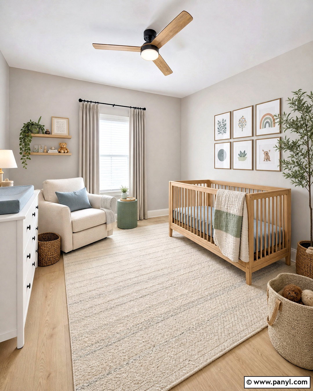 Soft Gray Nursery - 20 gray wall color ideas