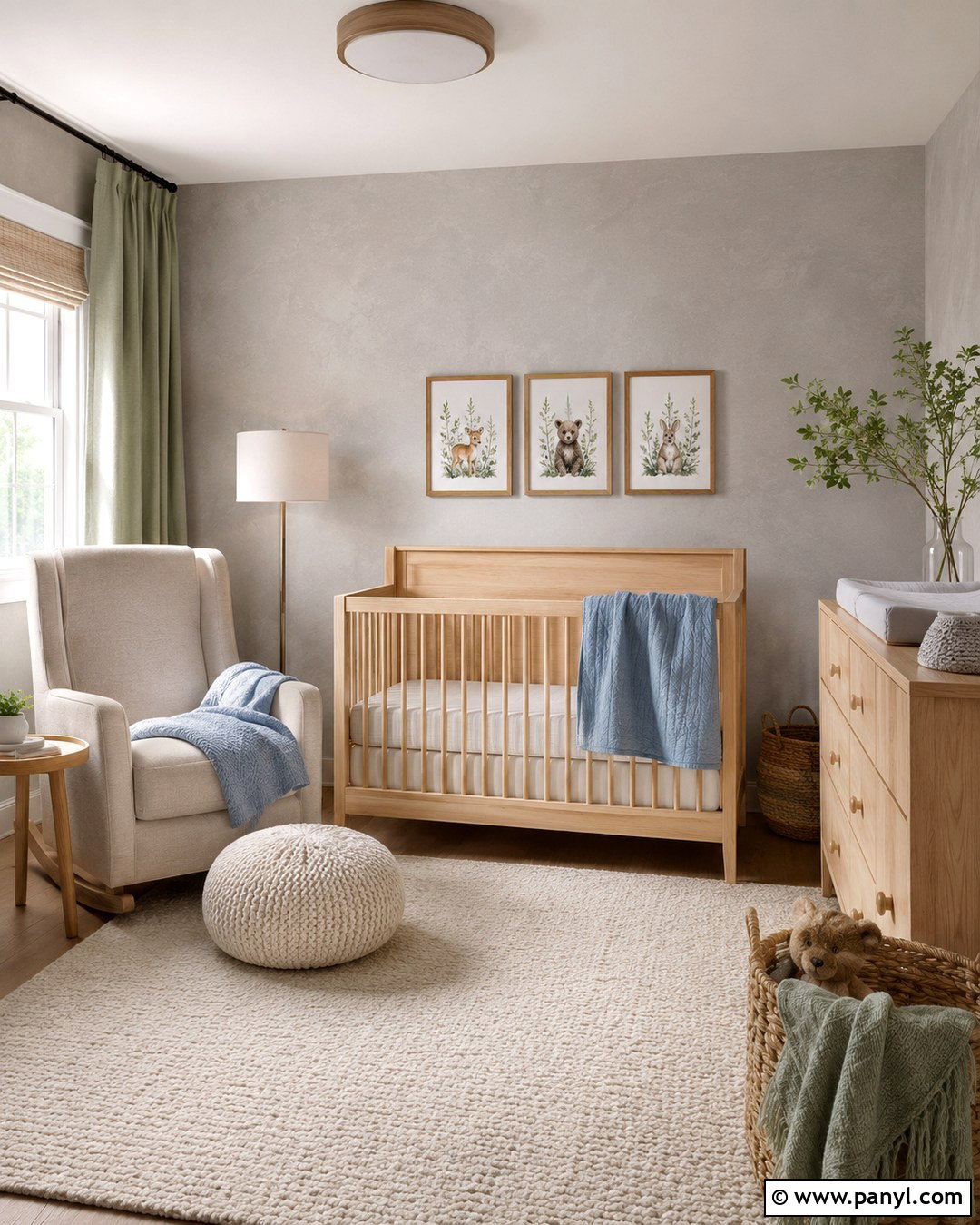Soft Gray Roman Clay Nursery - 20 Roman Clay Paint Walls