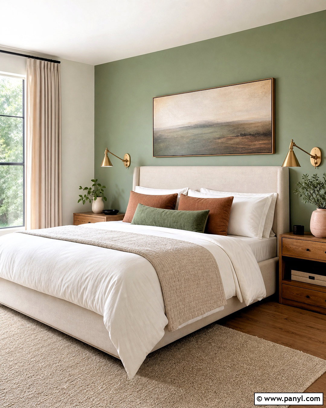 Soft Green Bedroom Accent Wall - 20 soft green paint color ideas