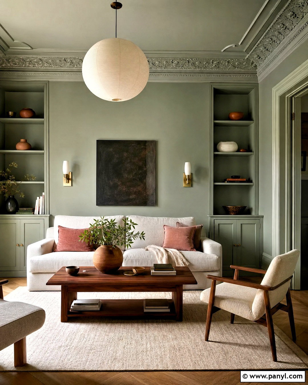 Soft Green Color Drenched Room - 20 soft green paint color ideas