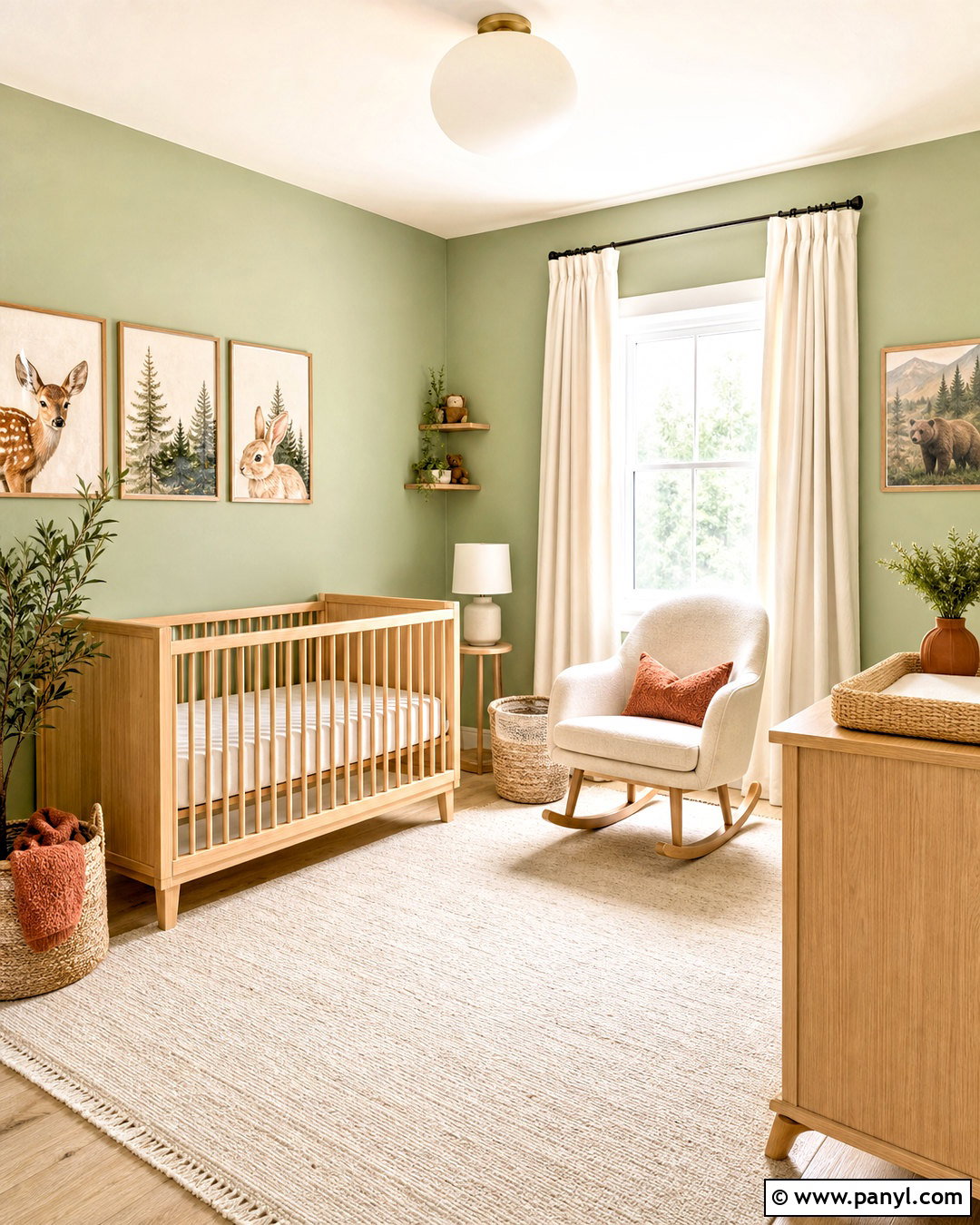 Soft Green Nursery Walls - 20 green wall painting ideas