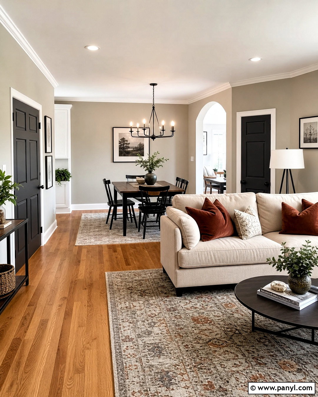 Soft Greige And Charcoal Interior Paint Scheme - 20 interior paint colors schemes