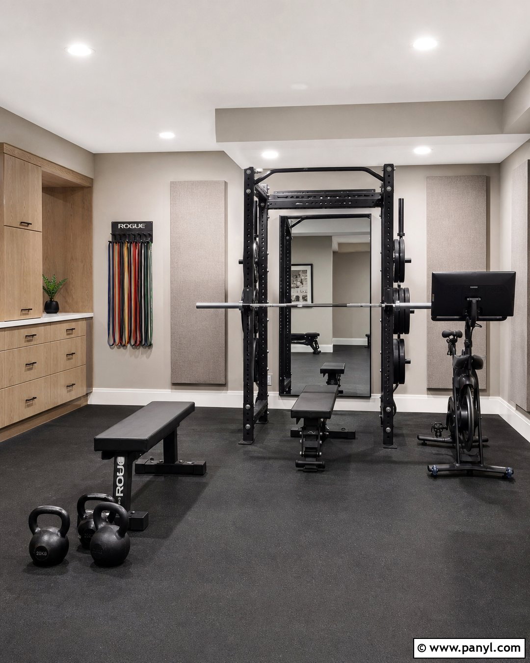 Soft Greige Basement Gym Walls - 20 Basement Gym Wall Colors