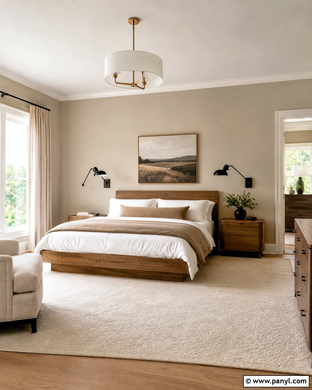Soft Greige Bedroom Walls - 35 Wall Paint Bedroom Ideas