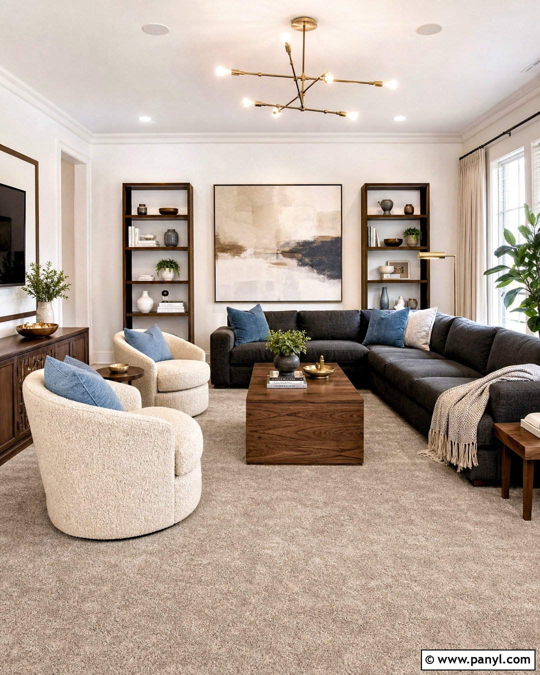 Soft Greige Carpet - 20 carpet color ideas