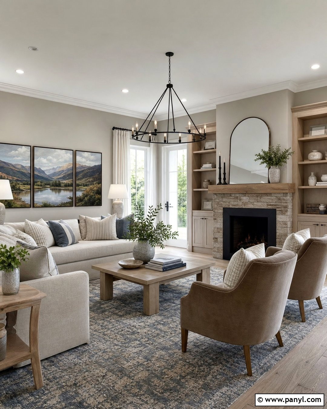 Soft Greige Drawing Room Walls - 30 drawing room wall color ideas