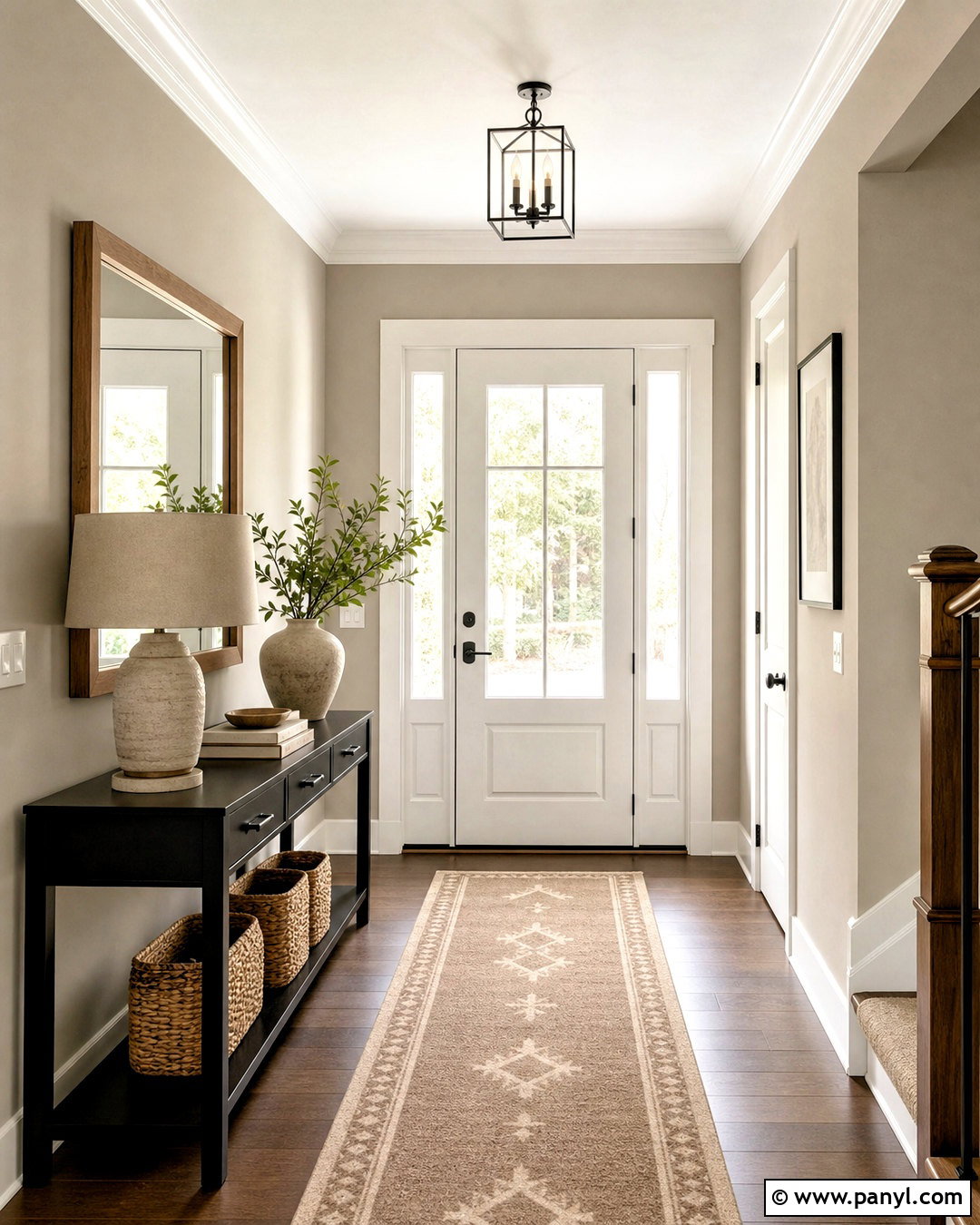 Soft Greige Entryway Walls - 20 entryway wall color ideas