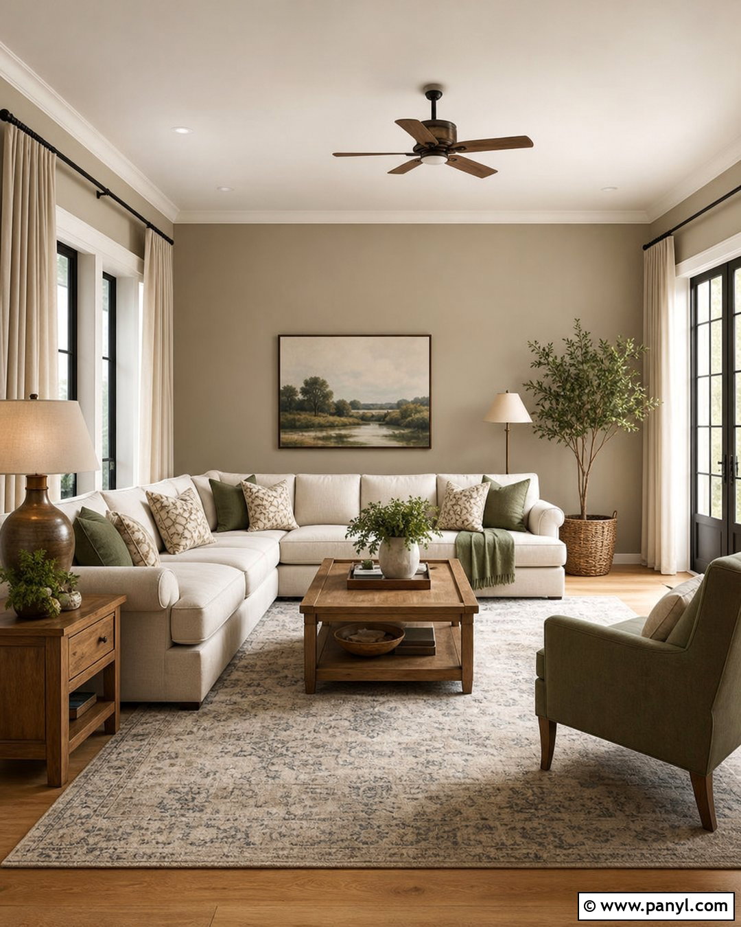 Soft Greige Living Room Walls - 25 Wall Colors Living Room Ideas