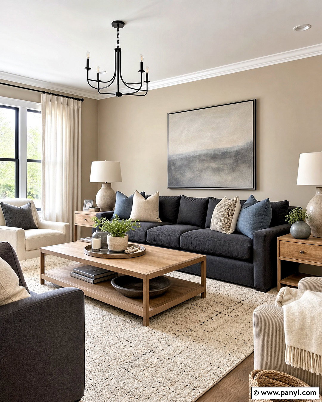 Soft Greige Living Room - 20 good living room colors