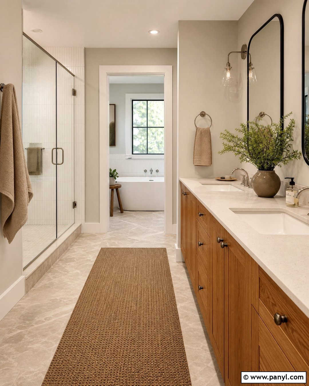 Soft Greige Master Bath Walls - 25 Master Bath Wall Color Ideas
