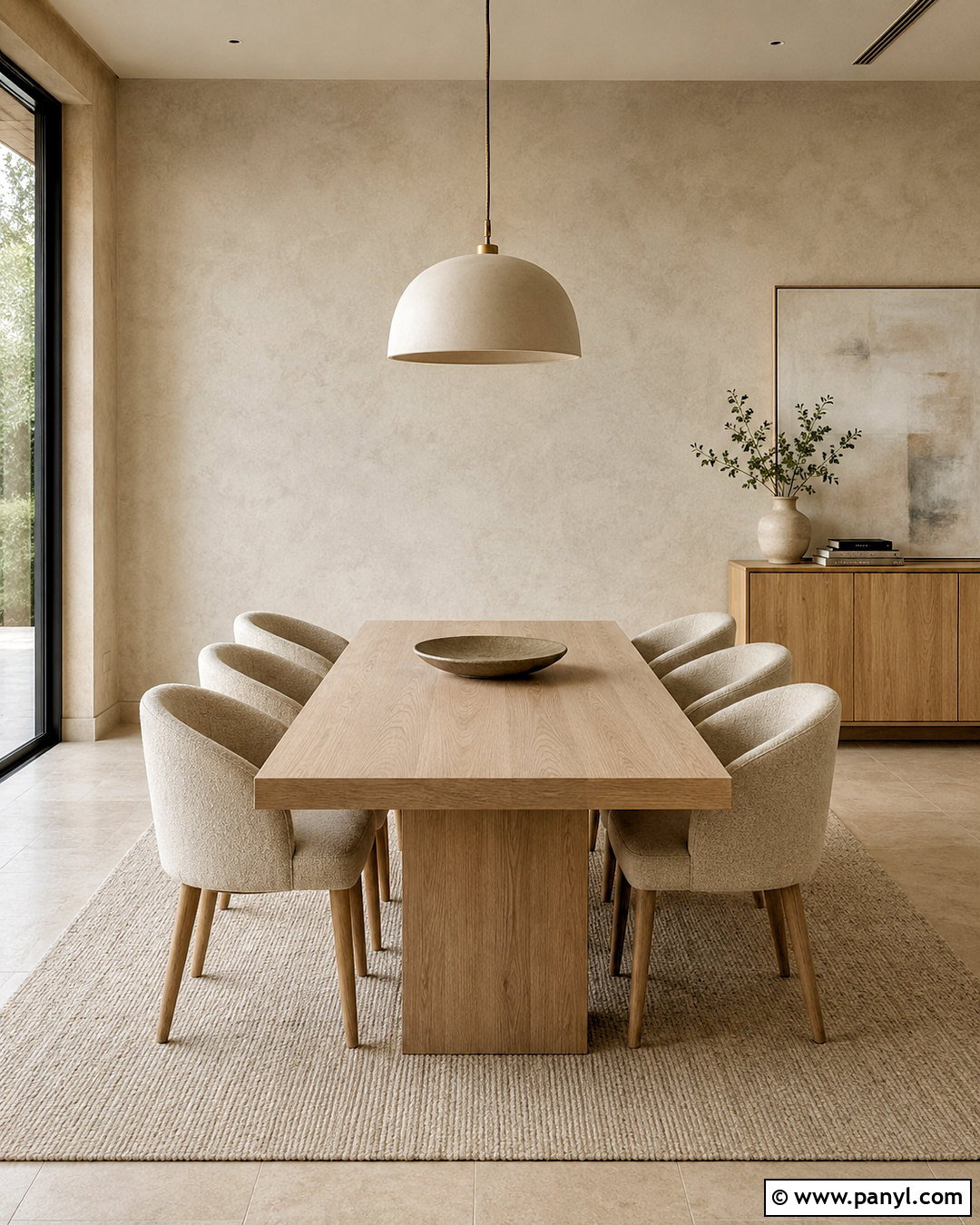 Soft Greige Plaster Wallpaper - 20 neutral minimalist wallpaper ideas
