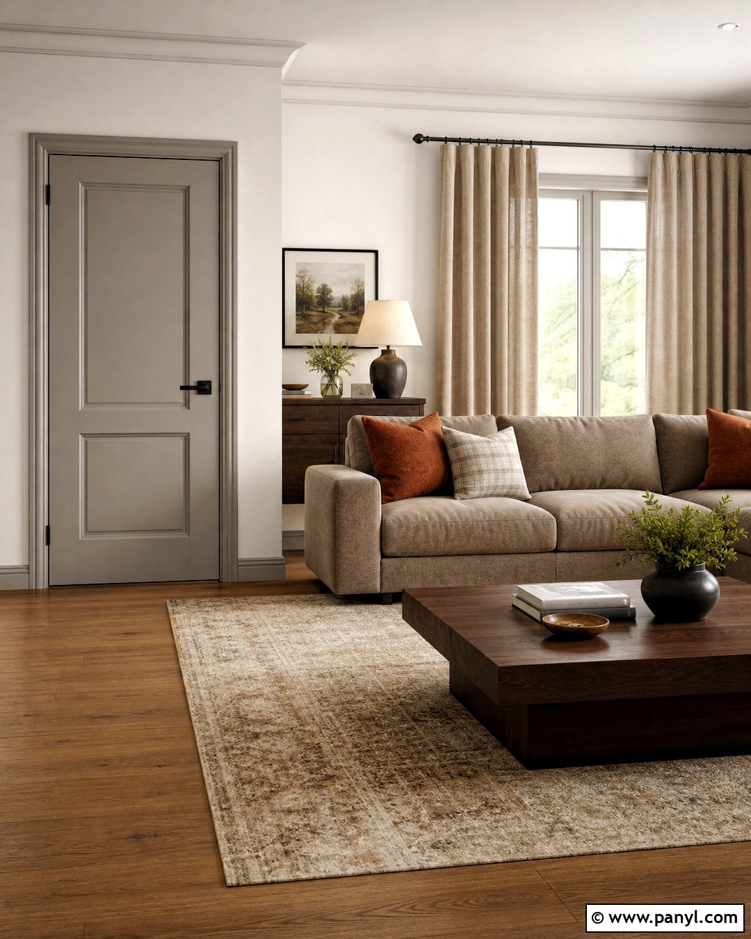 Soft Greige Room Door - 20 room door color ideas