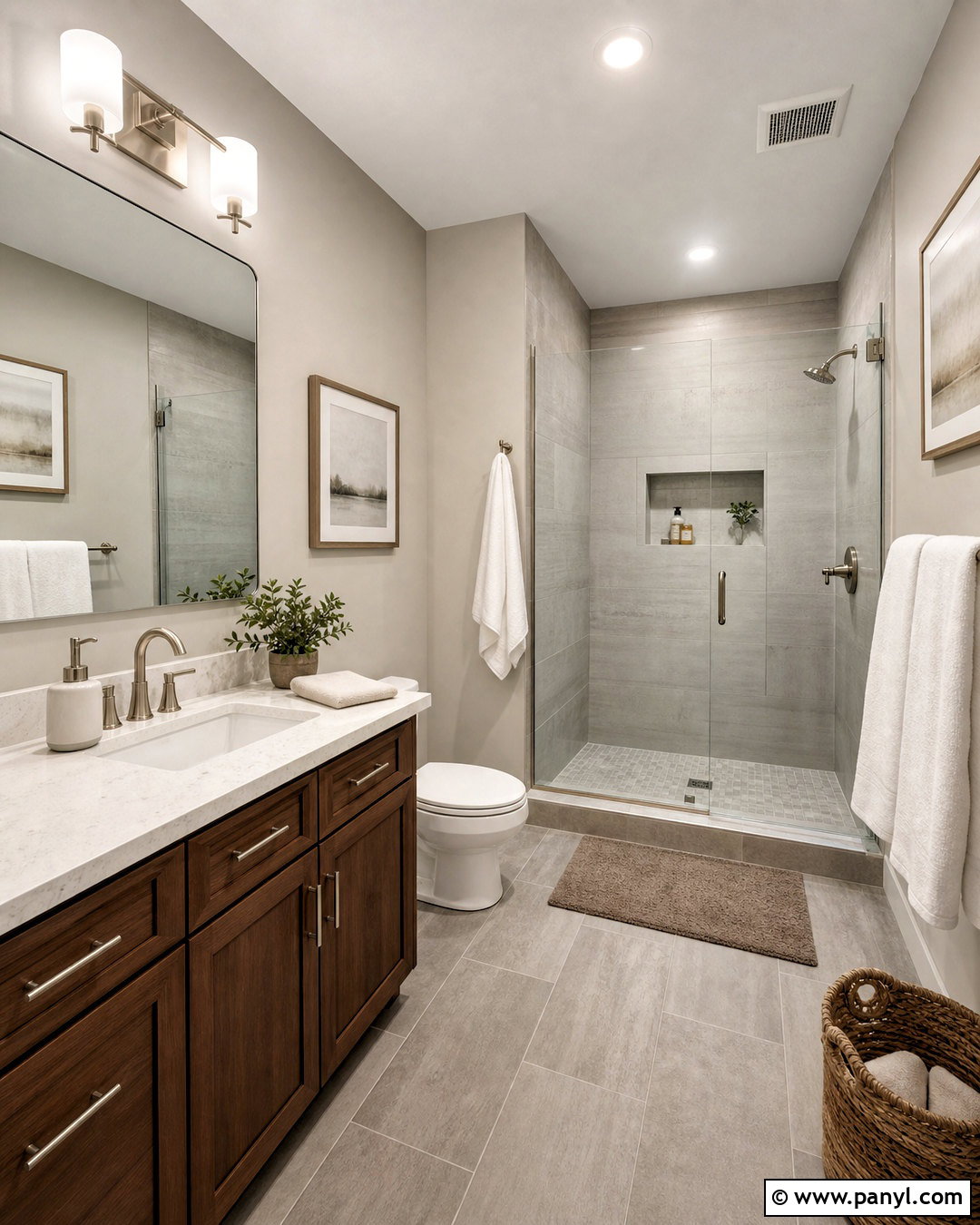 Soft Greige Small Bathroom - 20 small bathroom color ideas paint ideas