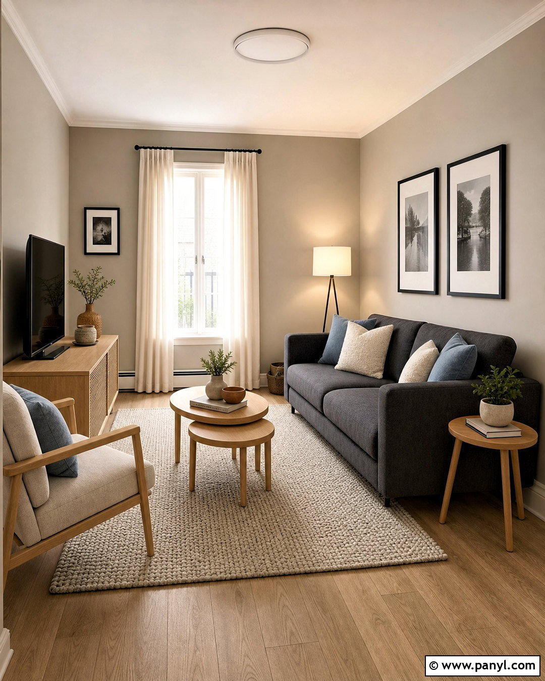 Soft Greige Small Living Room - 20 small living room paint color ideas