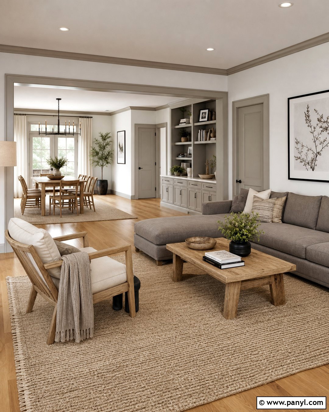 Soft Greige Trim - 25 Trim Color For White Walls