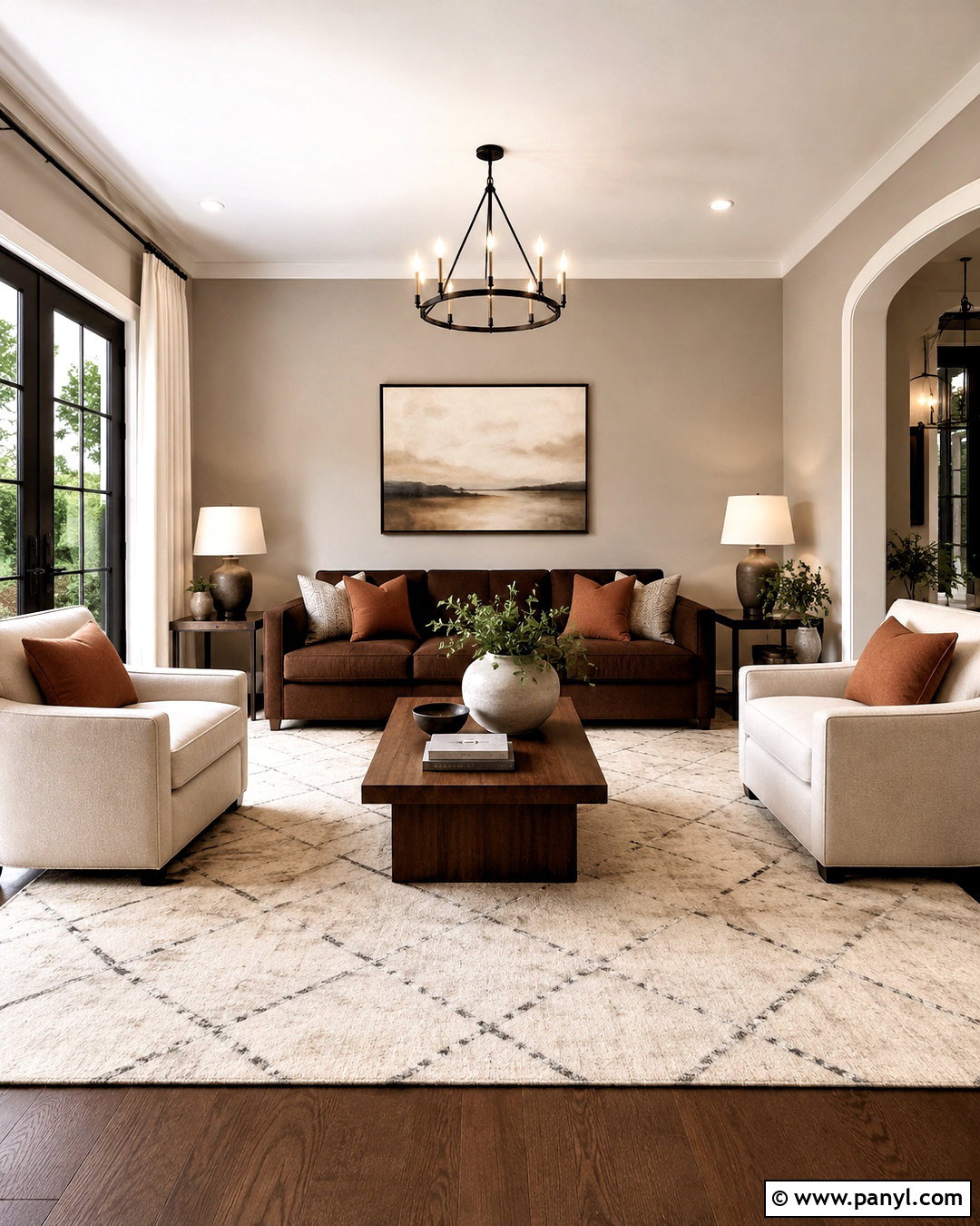 Soft Greige Walls With Brown Furniture - 20 living room paint color ideas with brown furniture ideas