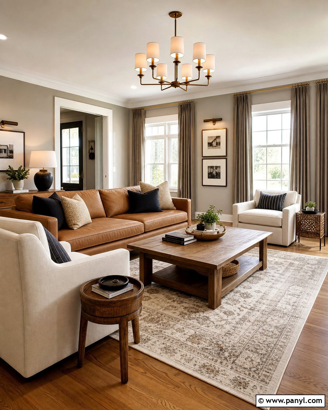 Soft Greige Walls With Honey Oak Floors - 25 Wall Color Combination With Wooden Floor Ideas