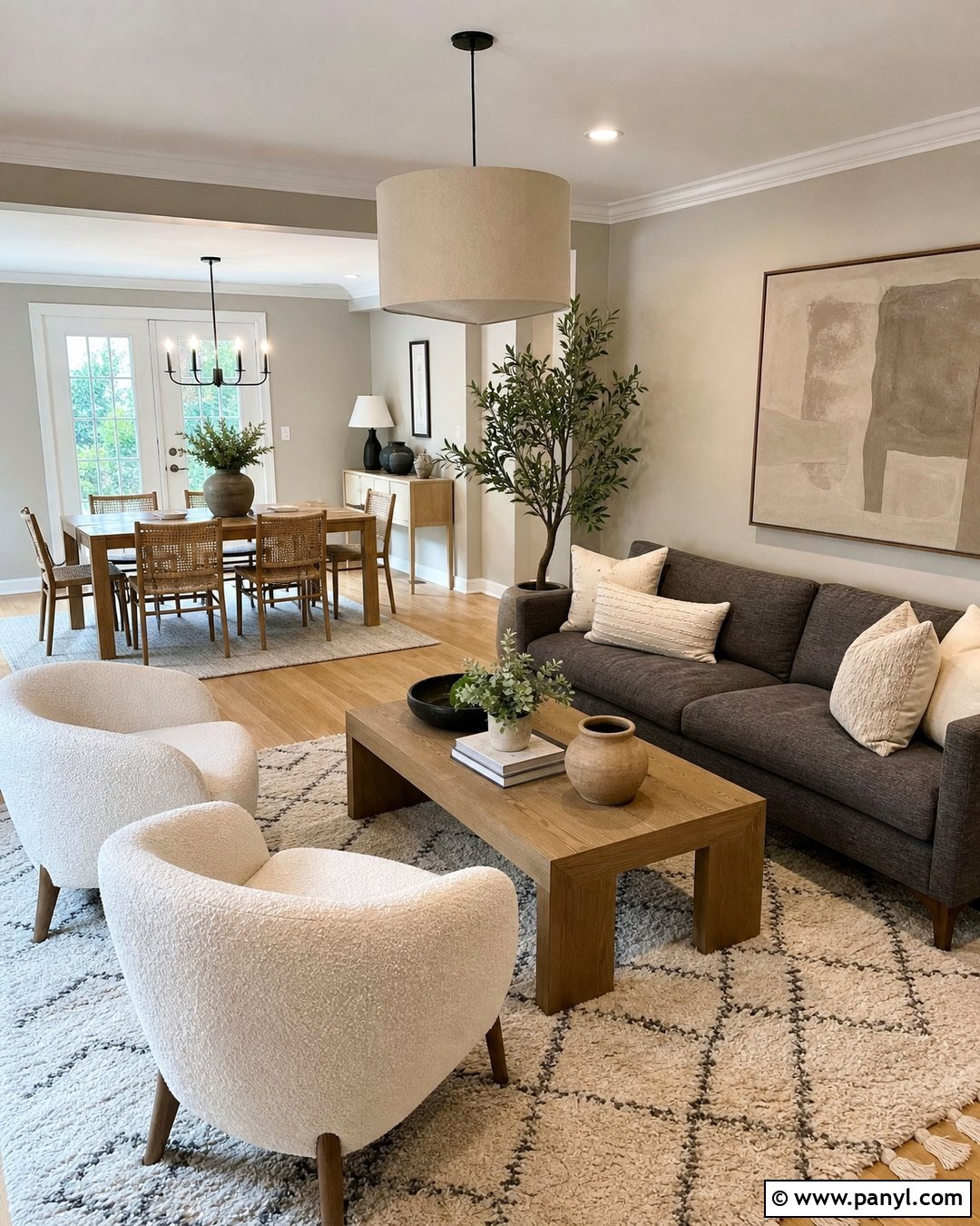 Soft Greige Walls - 20 Neutral Earthy Wall Color Ideas