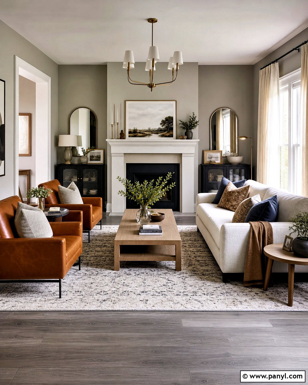 Soft Grey Living Room With Grey Flooring - 20 grey flooring living room paint colors