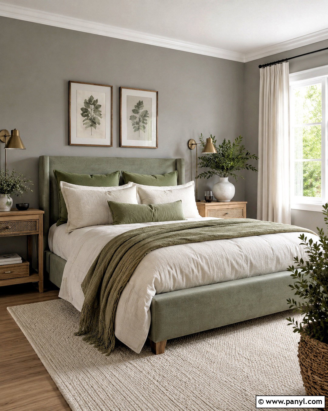 Soft Grey Walls With Sage Green - 40 Grey Wall Color Ideas