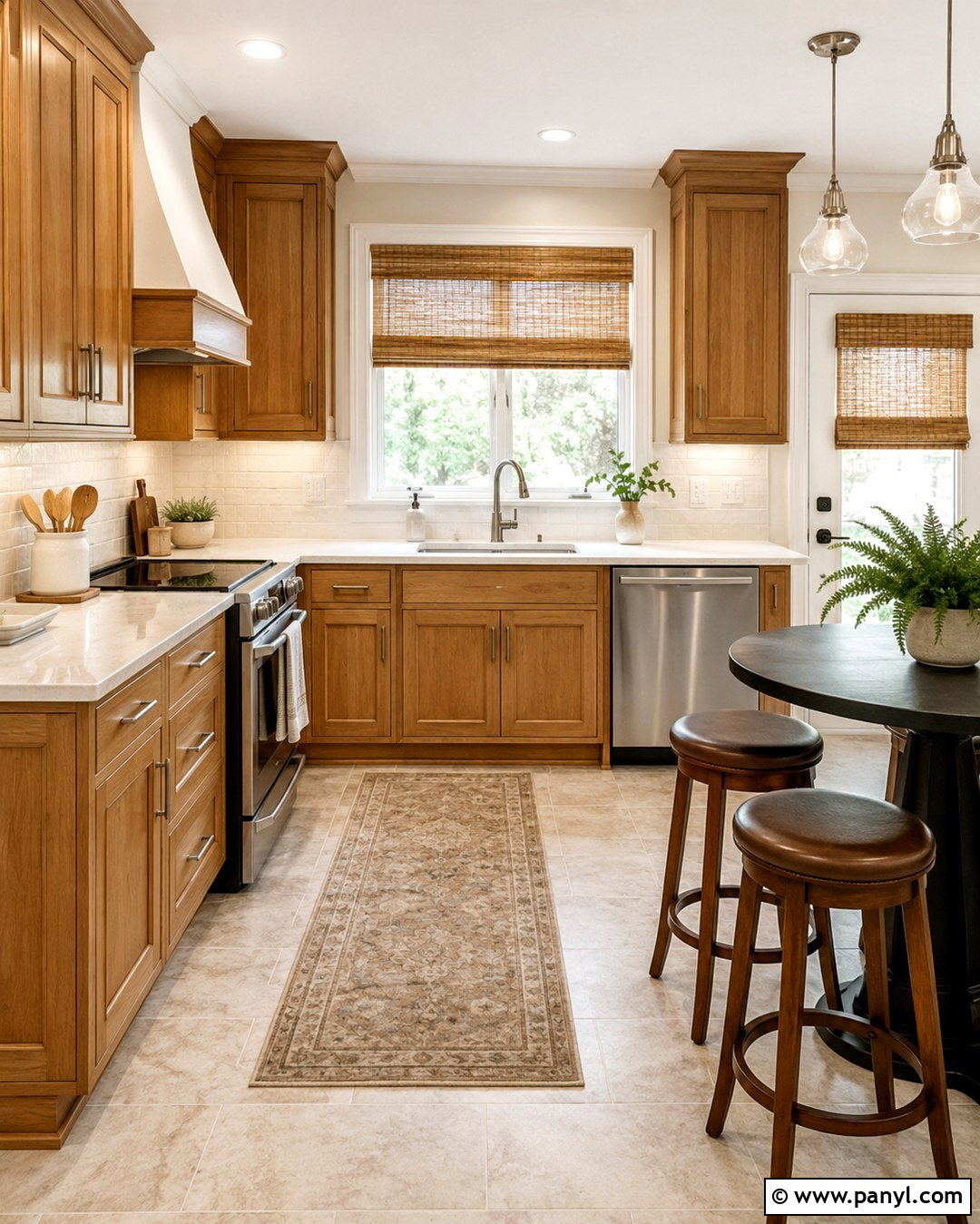 Soft Ivory Walls With Honey Oak Cabinets - 20 Honey Oak Cabinets Wall Color Ideas