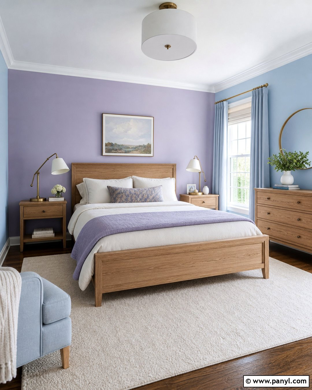 Soft Lavender And Powder Blue Bedroom Walls - 25 Blue And Purple Wall Paint Ideas