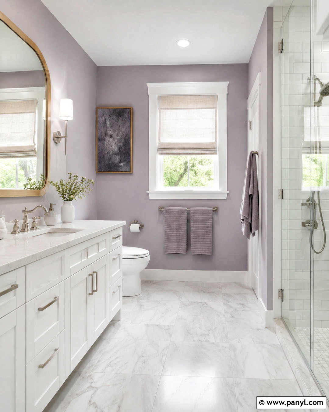 Soft Lavender Bathroom Walls - 20 paint colors for bathroom walls